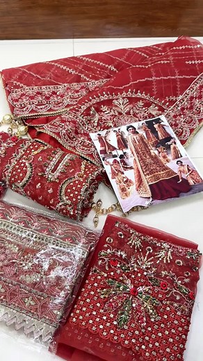 Orange Kamal Unstitched Fabric Collection