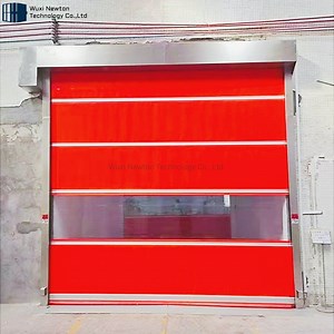 [Hot Item] Industrial High Speed Roller Shutter Doors Stainless Steel Frame PVC Fast Door