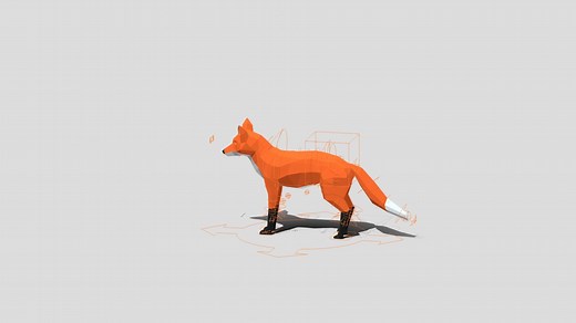 LowPoly Fox - Download Free 3D model by Anisura