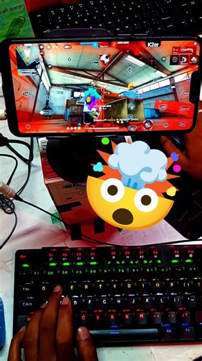 1vs2 😱 PC ❌ mini pc ✅😰 How to keyboard mouse game play video new free fire gaming video #gaming