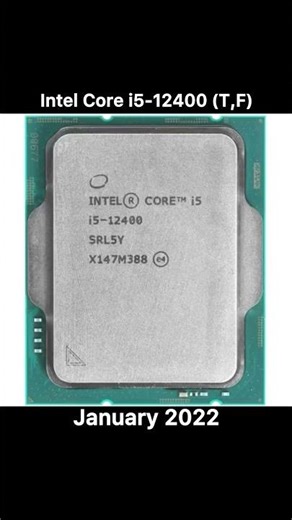 Intel 12th Generation Alder Lake 2021-2023 #cpu #intel #core #pentium #celeron #alderlake #intel12th