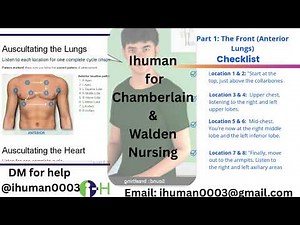 How to Auscultate the Lungs. ihuman case studies Chamberlain & Walden University nursing student.