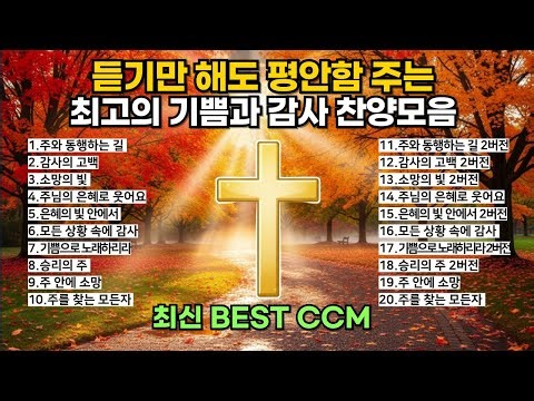 🎵🔥감사 찬양 모음집 1시간 2025년 최신 BEST CCM 🎧 하나님의 은혜가 가득한 최고의 찬양 Worship (중간광고X)