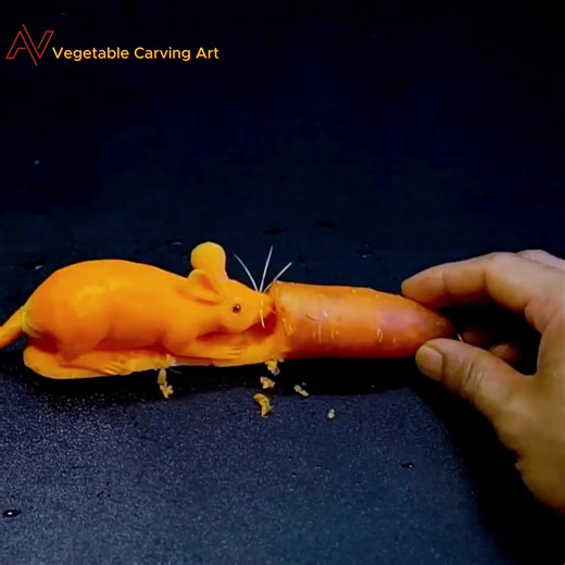 Creative Mouse Carrot Carving Tutorial