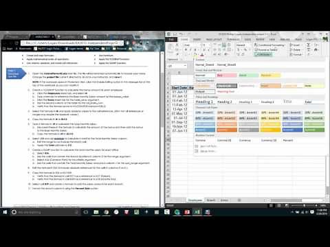 201620 Excel Independent Project 2 4