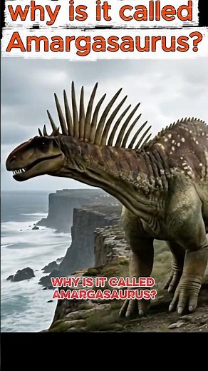 why is it called Amargasaurus? #aianimations #dinosaur #mindandheart1