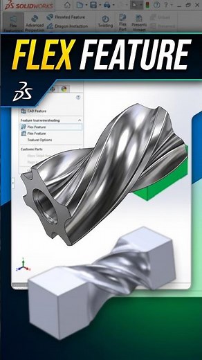 How to Twist a Part in SolidWorks Using Flex | SolidWorks Tutorial #shorts #solidworks2027 #tips #yt