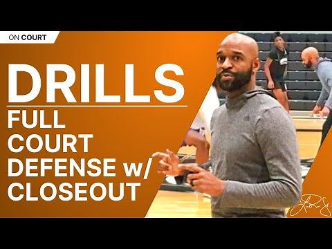Full Court Defensive Conditioning Drill (w/ Slides & Closeouts)