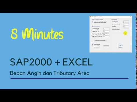 SAP2000 - 2: Input Beban Angin dan Tributary Area