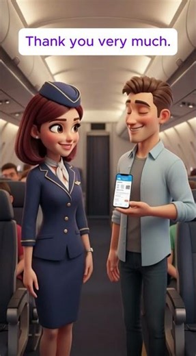 Conversation On the Airplane #dailyenglish #speakconfidentenglish