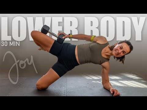 30 Min GLUTES and HAMSTRING Workout with Dumbbells