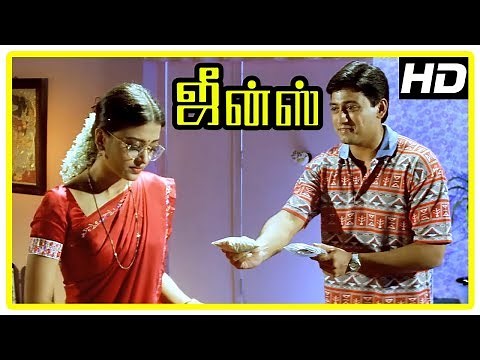 Jeans Movie Scenes | Prashanth's twin falls for Aishwarya Rai's twin | Nassar | S V Shekhar