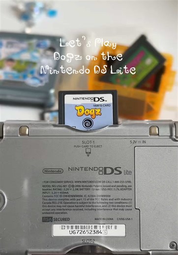Playing Dogz on Nintendo DS Lite: A Retro Experience