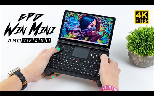 【4K60帧】新款 GPD Win Mini 掌机上手体验报告 | 作者：ETA PRIME | 机翻中文