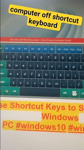 New trick to shutdown your pc or laptop,r #pc or #laptop #shorts Top Smart Computer,shortcut key