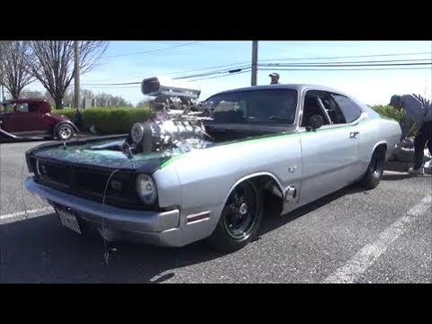 1971 DODGE DEMON BLOWN PRO STREET DRAG CAR DREAMGOATINC DGTV MUSCLE MOPAR