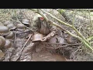 WW2 Relic Hunting - German Helmets.
