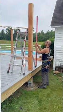 Raising posts for this porch build. #remodel #construction #contractor #diy #carpenter