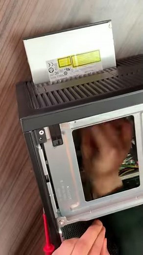 How to install the DVD drive.