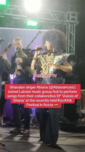 Abiana X Latvian music group performs at RocAfrik Fest Ghana #ghanaentertainment #ghcelebs