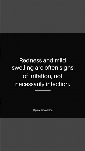 Infection vs Irritation: How to Tell the Difference During Piercing Healing #piercingaftercare