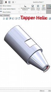 How to apply tapper thread on angular surface ....#fbreels #SolidWorks #CAD #followformore #malviyacadsolution | Malviya CAD Solution