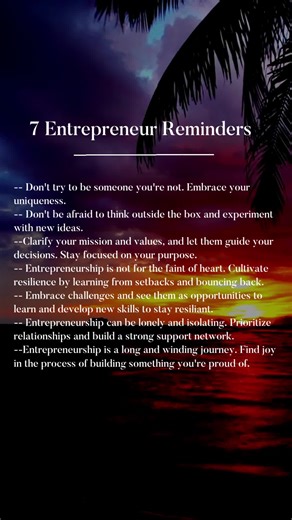 After a decade in entrepreneurship, these 7 entrepreneur reminders that have helped us build a successful business while staying true to our values. Follow @InspiredEntrepreneurs for more Daily Motivation and Inspiration #entrepreneurmindset #entrepreneurmotivation #success #mindset #entrepreneurtips