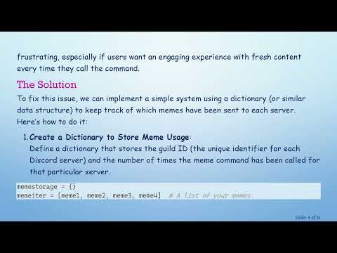 How to Make Your Discord Bot Send Unique Memes Across Multiple Servers Without Skipping Messages