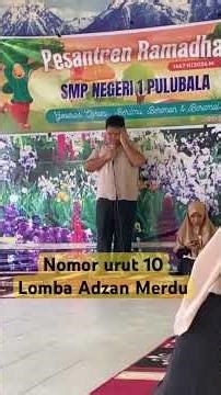 Number 10: The melodious Adhan competition between students at the 1447H Ramadhan Islamic boardin...