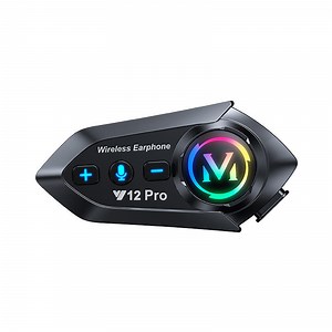 [Hot Item] New Model Y12 PRO Intercom Motorcycle Helmet Bluetooth Headset 500m Intercom Earphones