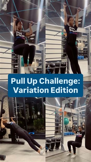 🚨 Pull-Up Challenge: Variation Edition 🚨 If you can’t do a pull-up yet, but can hold onto a bar, try option 1 🤗 If holding onto a bar is not part of your skills yet, try option 2 or 3 🙌🏾 If you have any questions for me, let me know in the comments ⬇️⬇️⬇️ ✨Pro Tips: 1️⃣ Option 1: Bar Hang 💪🏾 Remember to engage/pull down your shoulder blades (aka don’t just hang from a bar limp) 💪🏾 Add leg movements and holds to keep it spicy 💪🏾 Find out how long you can hold then gradually progress fr