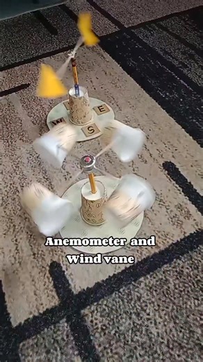 Grade-4 Science project | Anemometer and Wind Vane ✨ #anemometer #windvane #followers #LetsSupportEachOther | Reycel Tañaña Dela Peña