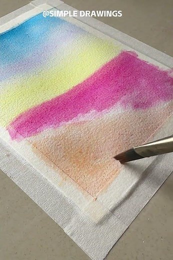 Watching watercolor blend is pure therapy 🧘‍♀️ #painting#watercolorpainting