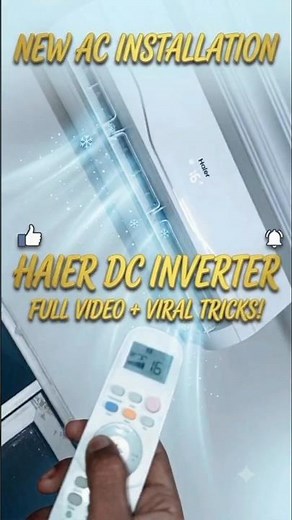 New AC Installation | Haier DC Inverter Complete Fitting ❄️⚡