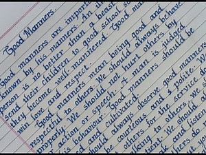 Essay on 'Good Manners'| Good habits | Paragraph on Good Manners | English Writing | Educational Hub