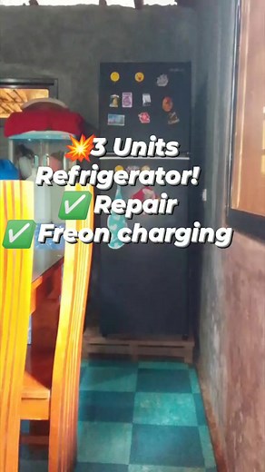 3 UNITS REFRIGERATOR 💥 REPAIR, SYSTEM REPROCESS AND FREON CHARGING #RefrigerationRepair #repairservices #followers #highlightsシ゚ SERVICE OFFERED ✅ AIRCON INSTALLATION ✅ AIRCON REPAIR AND CLEANING ✅ DISMANTLE AND RELOCATION ✅ DUCTING WORKS ✅ BUILDING ELECTRICAL DESIGN INSTALLATION ✅ALL KINDS REFRIGERATOR REPAIR ✅ALL KINDS AUTOMATIC MANUAL WASHING MACHINE REPAIR AND CLEANING ✅CAR AIRCON INQUIRE NOW C&J Airconditioning Refrigeration Services | C&J Airconditioning Refrigeration Services