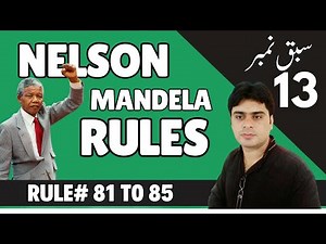 NELSON MANDELA RULES