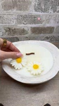 Thrifted Wooden Bowl → Spring Wooden Wick Candle | DIY Repurpose