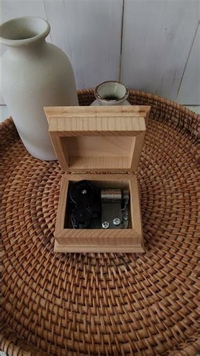 Handmade Wind-Up Music Box Playing “Amazing Grace"