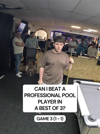 Challenging a Pro Pool Player: Best of 3 Match