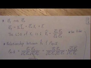 Partial Correlation (part 2/4): Multiple Linear Regression