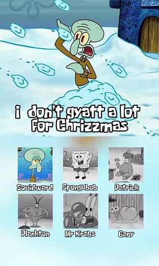 Spongebob gyatt a lot for Chrizzmas #gyat #spongebob #spongebobmeme #kaicenat #cover #squidward #christmas