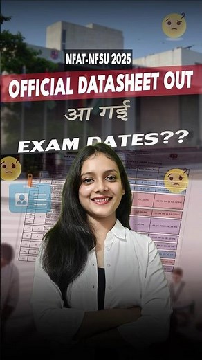 NFAT NFSU Exam dates and time out 😱🔥 | Complete datesheet NFAT 2025 #priyanshijain #forensicscience