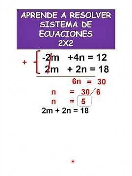 APRENDE A RESOLVER SISTEMA de ECUACIONES 2X2 #matematicasparatodos