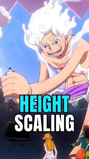 One Piece Height Scaling Is 100% COOKED?!? #anime #onepiece #luffy #shorts