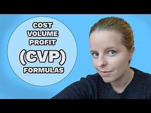 Accounting - Cost Profit Volume Analysis (CPV) - AAT, CIMA, ACCA (Management Acc Decision & Control)