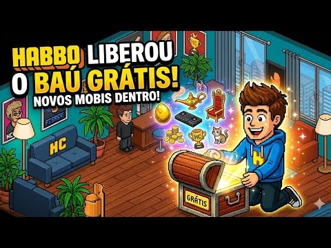 NOVIDADE NO HABBO HOTEL - Habbo LIBEROU BAÚ GRÁTIS veja como DESBLOQUEAR e resgatar o seu!