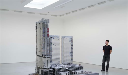 LA's graffiti towers star as 9-foot miniature in Sayre Gomez art show