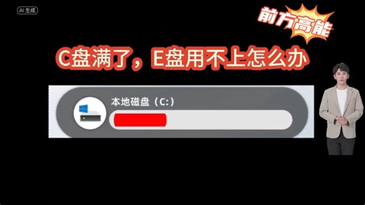C盘满了，E盘用不上？30s教你调整各个盘空间大小