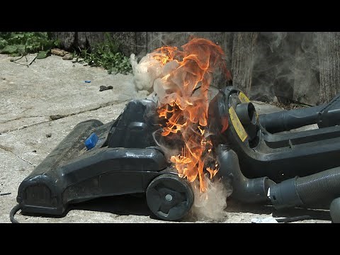 Home & Co Upright Vacuum Smash and Motor Fire